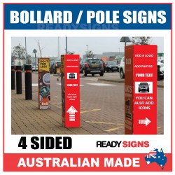 Bollard Signs 1000x155